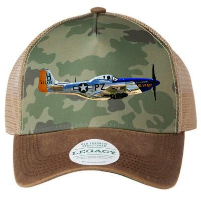 P51 Mustang WWII Fighter Plane US Military Aviation History Legacy Tie Dye Trucker Hat