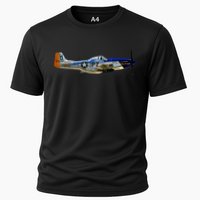 P51 Mustang WWII Fighter Plane US Military Aviation History Cooling Performance Crew T-Shirt