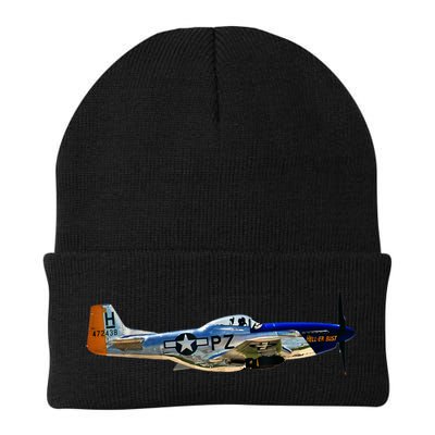 P51 Mustang WWII Fighter Plane US Military Aviation History Beanie