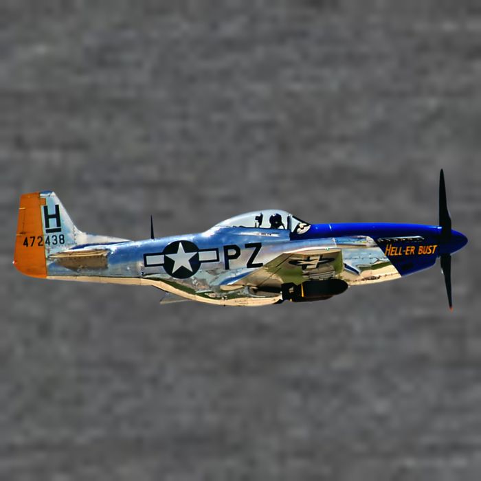 P51 Mustang WWII Fighter Plane US Military Aviation History Backpack