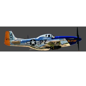 P51 Mustang WWII Fighter Plane US Military Aviation History Bumper Sticker