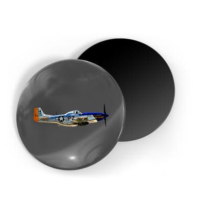 P51 Mustang WWII Fighter Plane US Military Aviation History Magnet