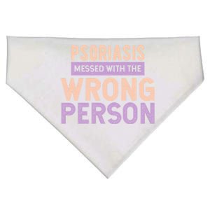 Psoriasis Messed With The Wrong Person Awareness Funny Gift USA-Made Doggie Bandana