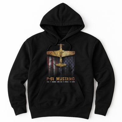 P51 Mustang WWII Fighter Plane Hoodie