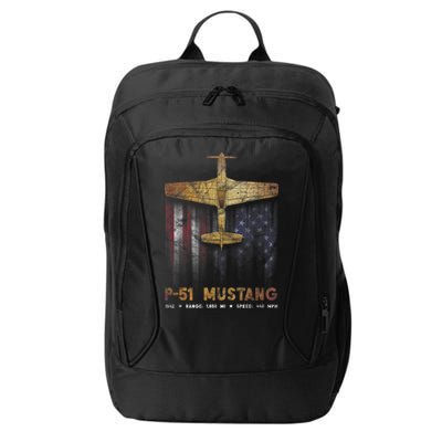 P51 Mustang WWII Fighter Plane City Backpack