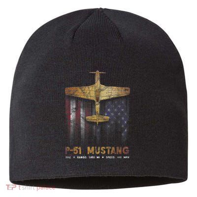 P51 Mustang WWII Fighter Plane Sustainable Beanie