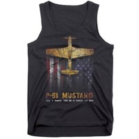 P51 Mustang WWII Fighter Plane Tank Top