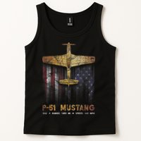 P51 Mustang WWII Fighter Plane Tank Top