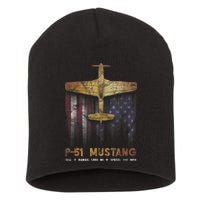 P51 Mustang WWII Fighter Plane Short Acrylic Beanie