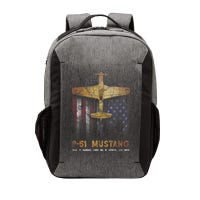 P51 Mustang WWII Fighter Plane Vector Backpack