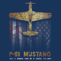 P51 Mustang WWII Fighter Plane Infant Baby Jersey Bodysuit