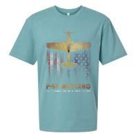 P51 Mustang WWII Fighter Plane Sueded Cloud Jersey T-Shirt