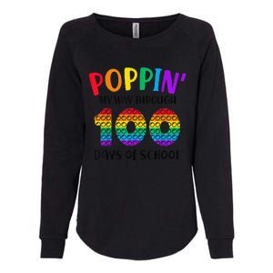 Poppin My Way Through 100 Days of School 100th Day Pop Womens California Wash Sweatshirt