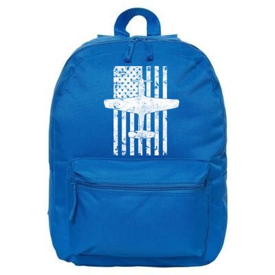 P51 Mustang Wwii Fighter Airplane Vintage Flag Gift 16 in Basic Backpack
