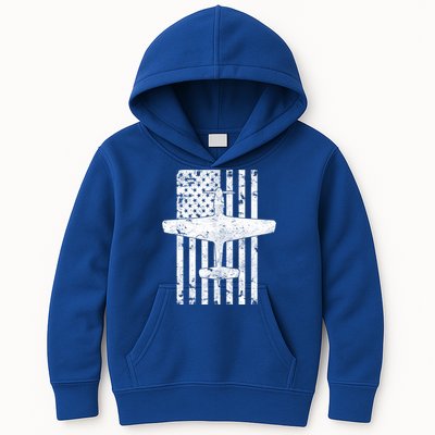 P51 Mustang Wwii Fighter Airplane Vintage Flag Gift Kids Hoodie