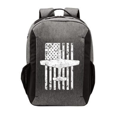 P51 Mustang Wwii Fighter Airplane Vintage Flag Gift Vector Backpack