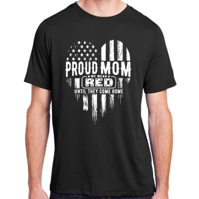 Proud Mom We Wear Red Friday Military Adult ChromaSoft Performance T-Shirt