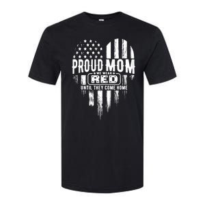 Proud Mom We Wear Red Friday Military Softstyle CVC T-Shirt