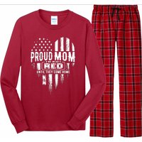 Proud Mom We Wear Red Friday Military Long Sleeve Pajama Set