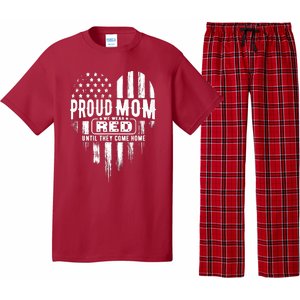 Proud Mom We Wear Red Friday Military Pajama Set