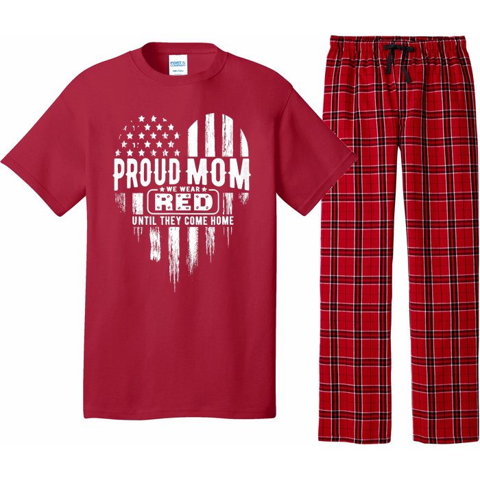 Proud Mom We Wear Red Friday Military Pajama Set