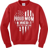 Proud Mom We Wear Red Friday Military Kids Sweatshirt