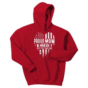 Proud Mom We Wear Red Friday Military Kids Hoodie