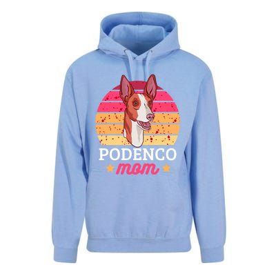 Podenco Mom With A Dog Funny Gift Unisex Surf Hoodie