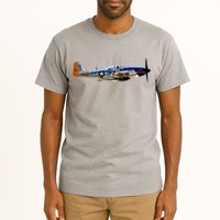 P51 Mustang WWII Fighter Plane US Military Aviation History Tall T-Shirt