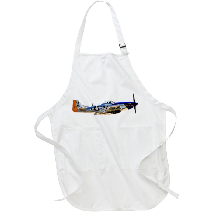 P51 Mustang WWII Fighter Plane US Military Aviation History Apron