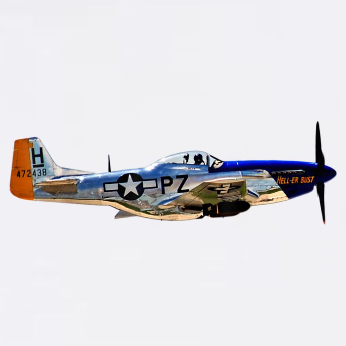 P51 Mustang WWII Fighter Plane US Military Aviation History Adult Drive Performance Visor