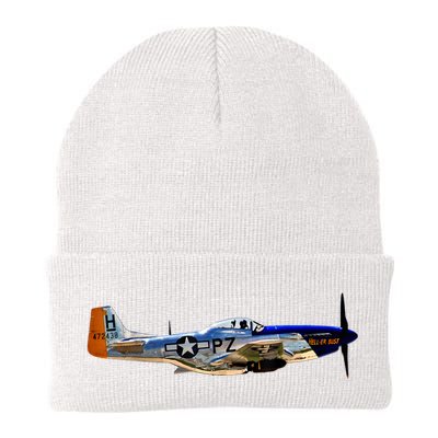 P51 Mustang WWII Fighter Plane US Military Aviation History Beanie