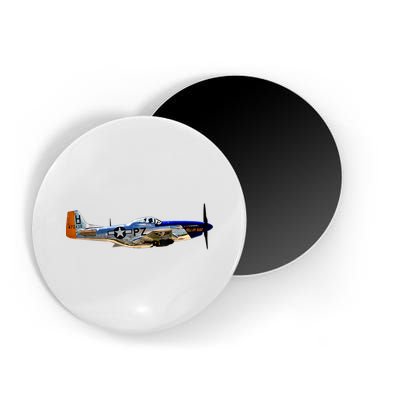 P51 Mustang WWII Fighter Plane US Military Aviation History Magnet
