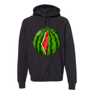 Palestine Map Watermelon Arabic Calligraphy Premium Hoodie