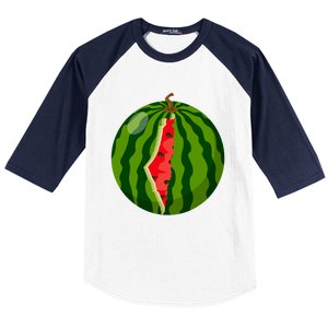 Palestine Map Watermelon Arabic Calligraphy Baseball Sleeve Shirt