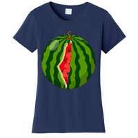 Palestine Map Watermelon Arabic Calligraphy Women's T-Shirt