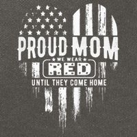 Proud Mom We Wear Red Friday Military Cotton Canvas Backpack
