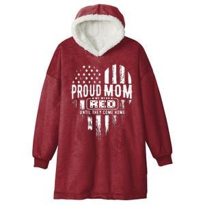 Proud Mom We Wear Red Friday Military Hooded Wearable Blanket