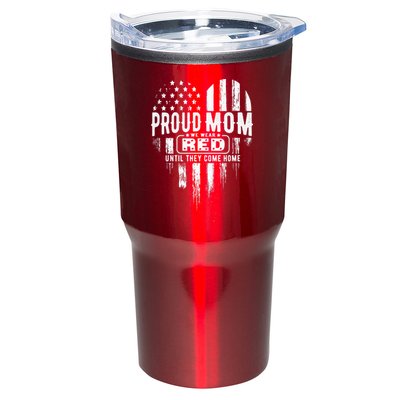 Proud Mom We Wear Red Friday Military Tumbler