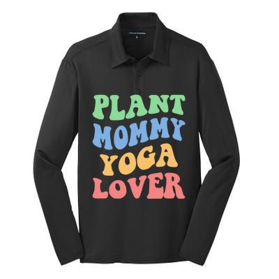 Plant Mommy Yoga Lover Succulent Mom Plant Mama Gift Silk Touch Performance Long Sleeve Polo