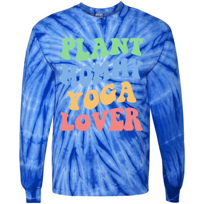 Plant Mommy Yoga Lover Succulent Mom Plant Mama Gift Tie-Dye Long Sleeve Shirt