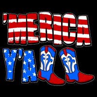 Patriotic Merica Yall Cowboy Cowgirl Boots Impact Tech Backpack