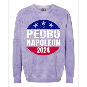 Pedro Napoleon 2024 Election Vote Funny Colorblast Crewneck Sweatshirt