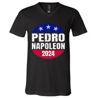 Pedro Napoleon 2024 Election Vote Womens Funny V-Neck T-Shirt