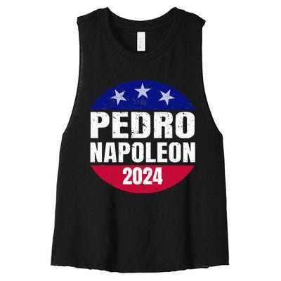 Pedro Napoleon 2024 Election Vote Womens Funny Women's Racerback Cropped Tank