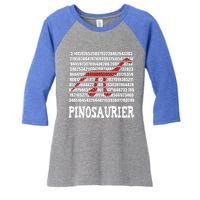 Pi Napple 3 14 Number Symbol For Math Teacher Cute Gift Women's Tri-Blend 3/4-Sleeve Raglan Shirt