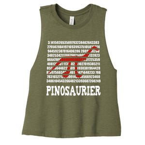 Pi Napple 3 14 Number Symbol For Math Teacher Cute Gift Women's Racerback Cropped Tank