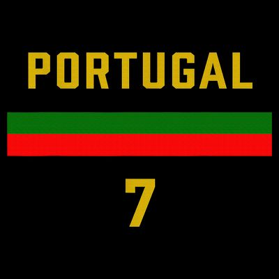 Portugal Number 7 Soccer Team Sports Portugue T-Shirt