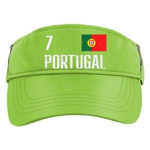 Portugal Number 7 Portuguese Soccer Adult Drive Performance Visor