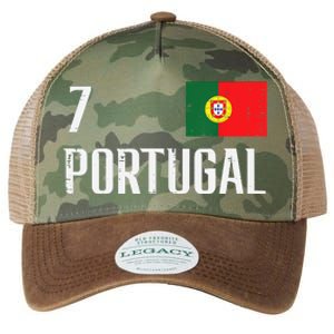 Portugal Number 7 Portuguese Soccer Legacy Tie Dye Trucker Hat